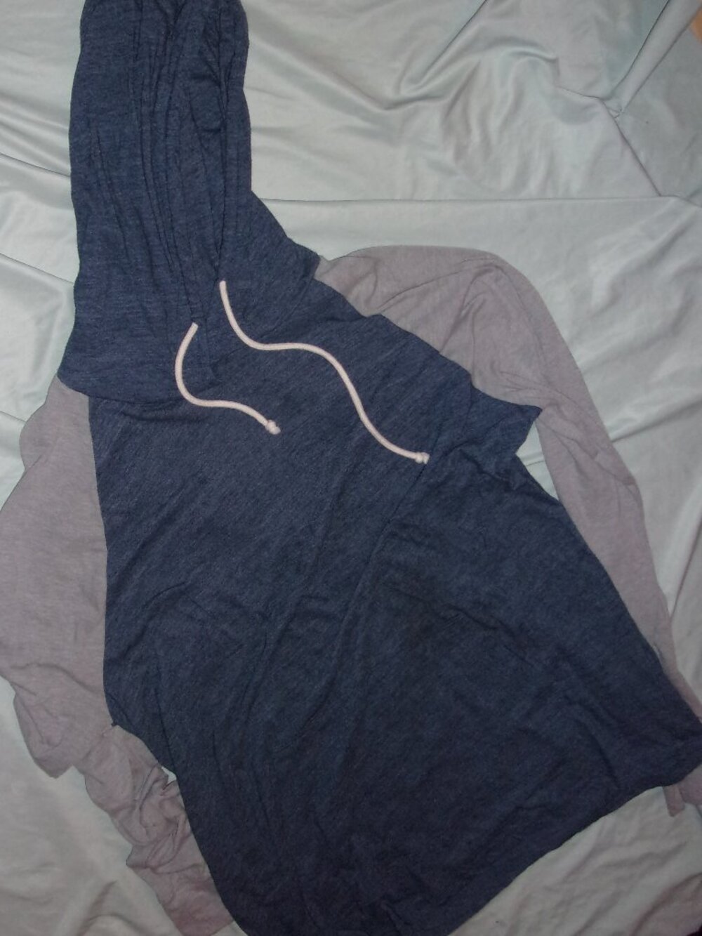 Mens urban pipeline size extra large tee t shirt blue gray   hoodie